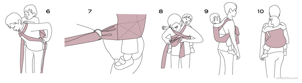 おんぶひもの使い方２